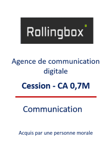 Communication, transmission d'entreprises en Belgique