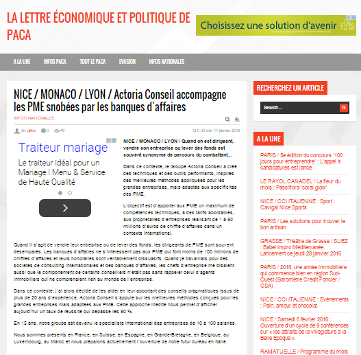 On parle de nous, transmission d'entreprises en Belgique