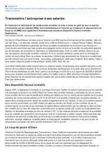 Administrateur judiciaire 1 On parle de nous, transmission d'entreprises en Belgique