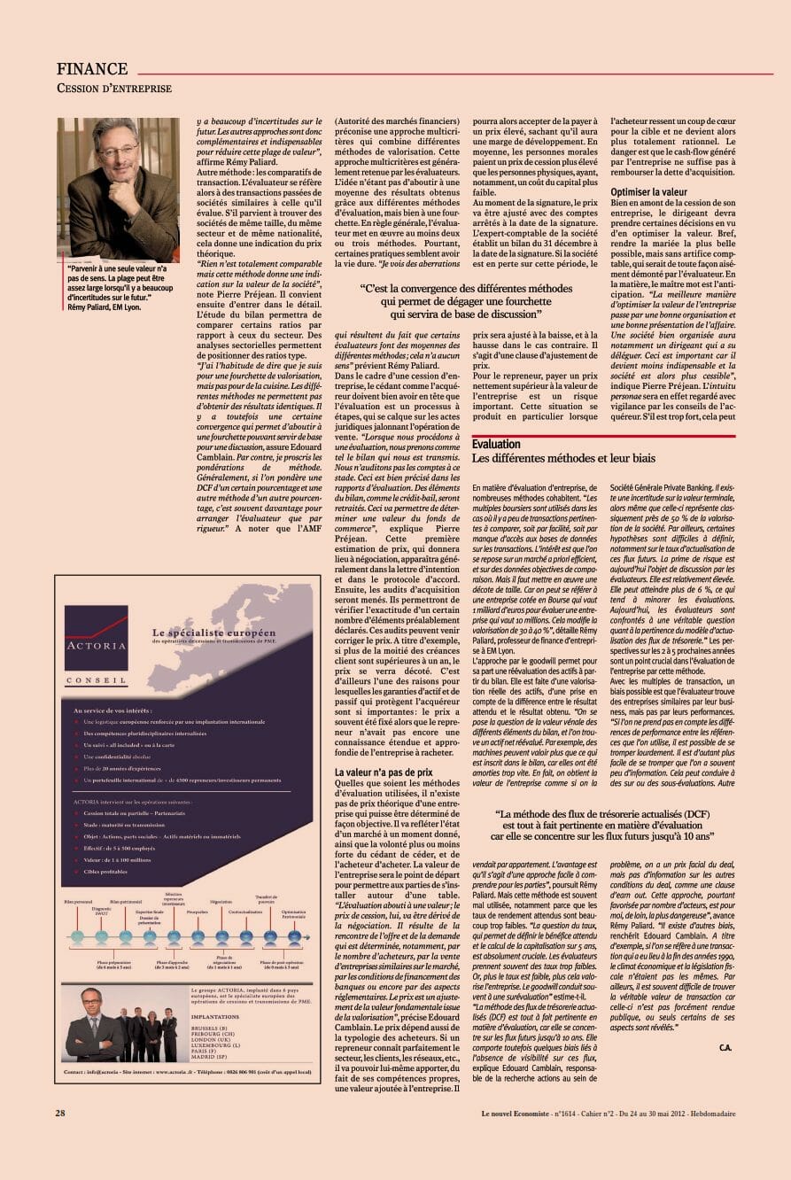 On parle de nous, transmission d'entreprises en Belgique