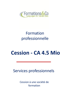 Panel de Références, transmission d'entreprise Belgique 1 Panel de Références, transmission d'entreprise Belgique